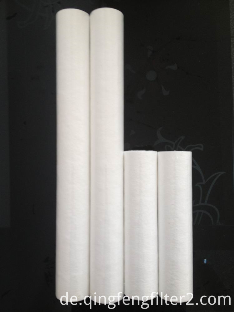 High Flux 10 '' 20 Zoll PP Melt Blown Spun Filterpatrone 3.0um 5.0 Micron für Vorfiltration